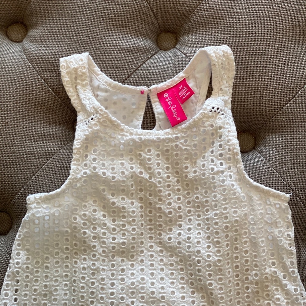 Lilly Pulitzer for Target White Eyelet Top 2T NWOT